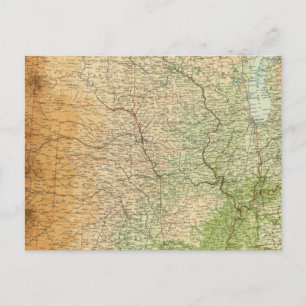 Zusammengesetzte Staaten Postkarte