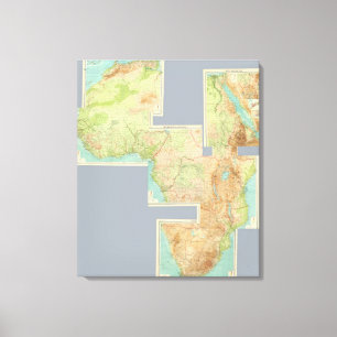 Zusammengesetztes Afrika Leinwanddruck