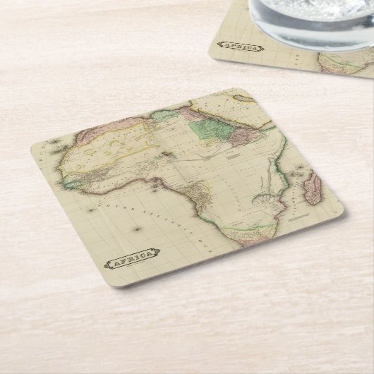 Zusammengesetztes Afrika Rechteckiger Pappuntersetzer (angewinkelt)