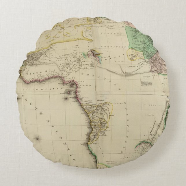 Zusammengesetztes Afrika Rundes Kissen (Vorderseite)