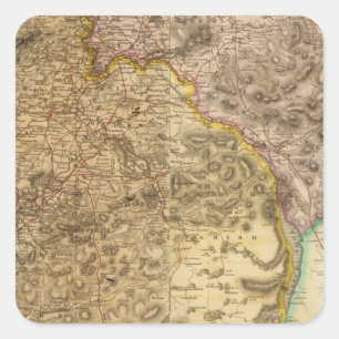 Zusammengesetztes Ayrshire-Rind Quadratischer Aufkleber