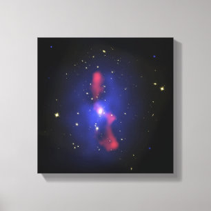 Zusammengesetztes Bild einer Galaxiegruppe Leinwanddruck