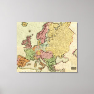 Zusammengesetztes Europa Leinwanddruck