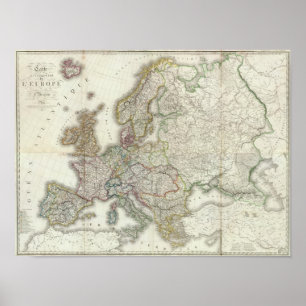 Zusammengesetztes Europa Poster
