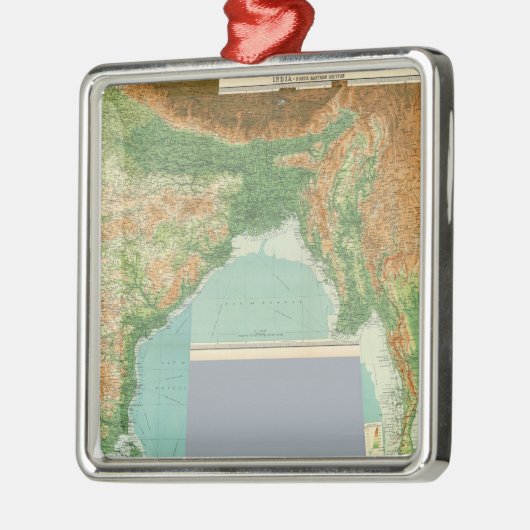 Zusammengesetztes Indien Silbernes Ornament (Links)