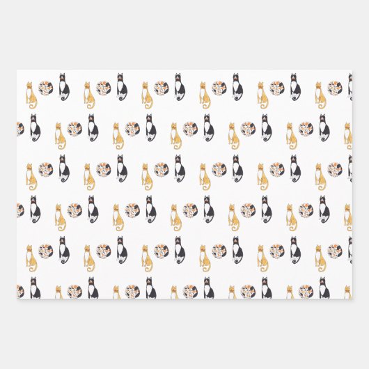 Zusammengesetztes Packpapier Geschenkpapier Set (Vorderseite 3)