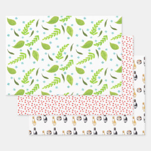 Zusammengesetztes Packpapier Geschenkpapier Set