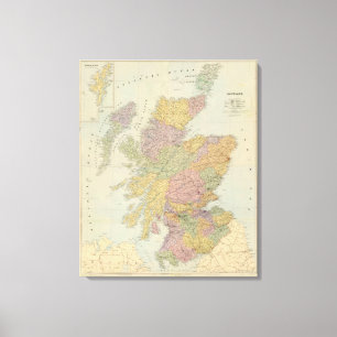 Zusammengesetztes Schottland Leinwanddruck