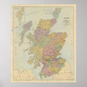 Zusammengesetztes Schottland Poster