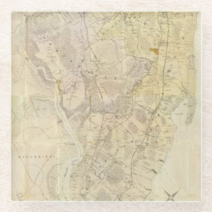 Zusammengesetztes Staten Island Glasuntersetzer