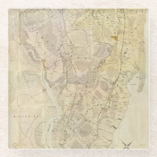 Zusammengesetztes Staten Island Glasuntersetzer (Vorderseite)