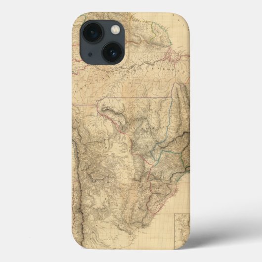 Zusammengesetztes Südamerika 4 Case-Mate iPhone Hülle (Rückseite)
