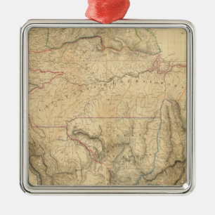 Zusammengesetztes Südamerika 4 Silbernes Ornament