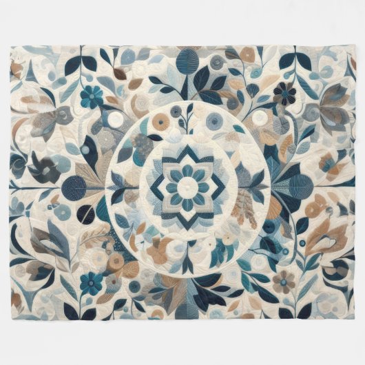 Zusammengestelltes abstraktes Design Fleecedecke (Vorderseite (Horizontal))