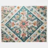 Zusammengestelltes abstraktes Design Fleecedecke (Vorderseite (Horizontal))