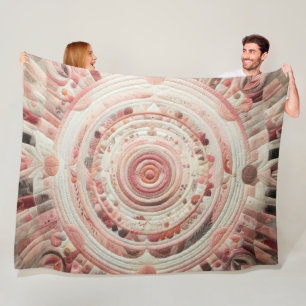 Zusammengestelltes abstraktes Design Fleecedecke