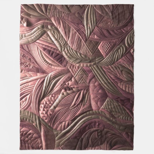 Zusammengestelltes abstraktes Design Fleecedecke (Vorderseite)