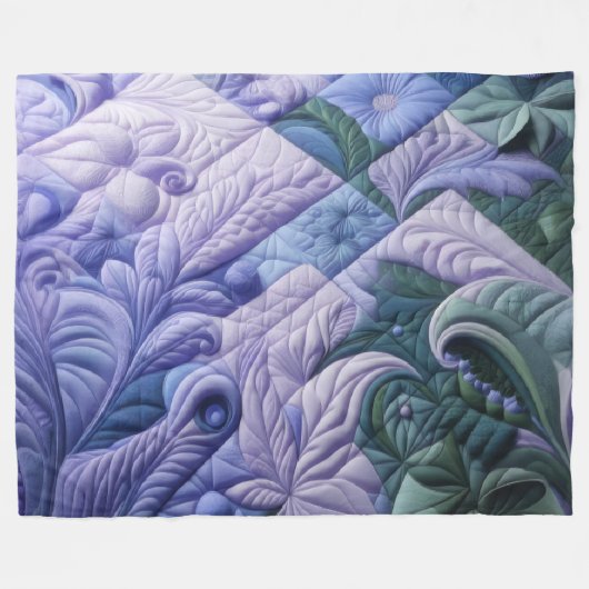 Zusammengestelltes abstraktes Design Fleecedecke (Vorderseite (Horizontal))