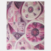 Zusammengestelltes abstraktes Design Fleecedecke (Vorderseite)