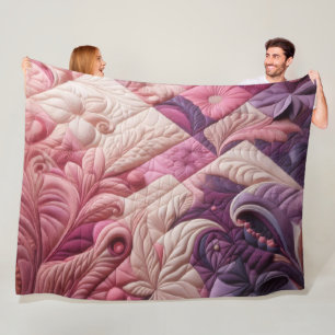 Zusammengestelltes abstraktes Design Fleecedecke