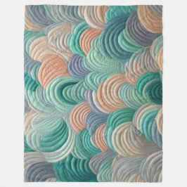 Zusammengestelltes abstraktes Design Fleecedecke