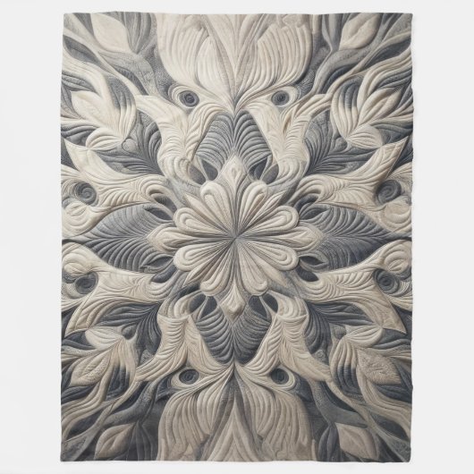 Zusammengestelltes abstraktes Design Fleecedecke (Vorderseite)