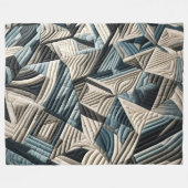 Zusammengestelltes abstraktes Design Fleecedecke (Vorderseite (Horizontal))