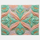 Zusammengestelltes abstraktes Design Fleecedecke (Vorderseite (Horizontal))