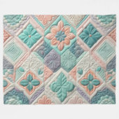 Zusammengestelltes abstraktes Design Fleecedecke (Vorderseite (Horizontal))