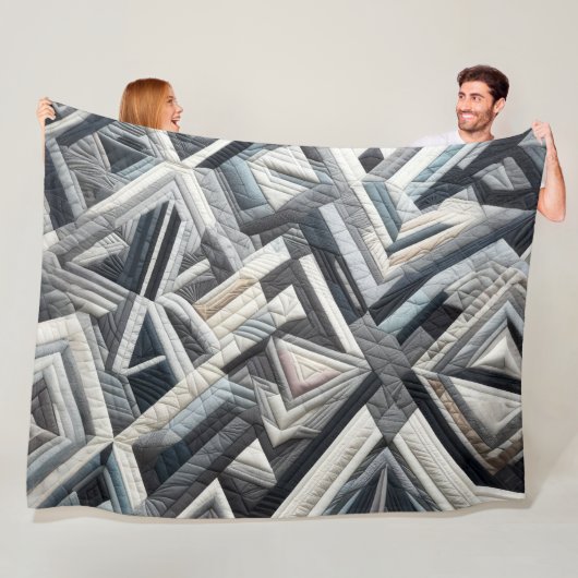 Zusammengestelltes abstraktes Design Fleecedecke (Beispiel)