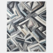 Zusammengestelltes abstraktes Design Fleecedecke (Vorderseite)