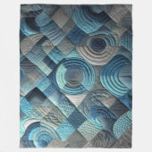 Zusammengestelltes abstraktes Design Fleecedecke (Vorderseite)