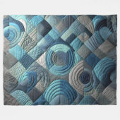 Zusammengestelltes abstraktes Design Fleecedecke (Vorderseite (Horizontal))