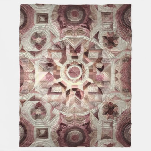 Zusammengestelltes abstraktes Design Fleecedecke (Vorderseite)