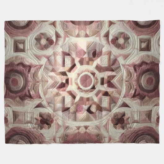 Zusammengestelltes abstraktes Design Fleecedecke (Vorderseite (Horizontal))