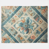 Zusammengestelltes abstraktes Design Fleecedecke (Vorderseite (Horizontal))