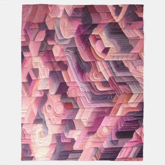 Zusammengestelltes abstraktes Design Fleecedecke (Vorderseite)