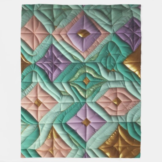 Zusammengestelltes abstraktes Design Fleecedecke (Vorderseite)