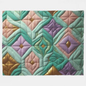 Zusammengestelltes abstraktes Design Fleecedecke (Vorderseite (Horizontal))