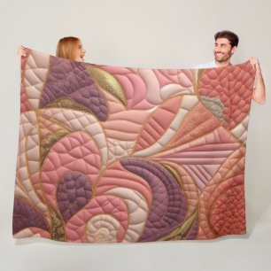 Zusammengestelltes abstraktes Design Fleecedecke