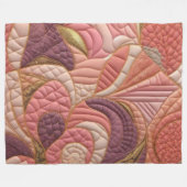 Zusammengestelltes abstraktes Design Fleecedecke (Vorderseite (Horizontal))