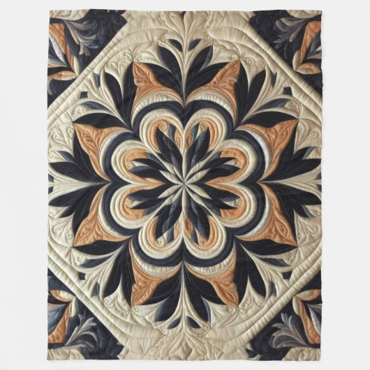 Zusammengestelltes abstraktes Design Fleecedecke (Vorderseite)