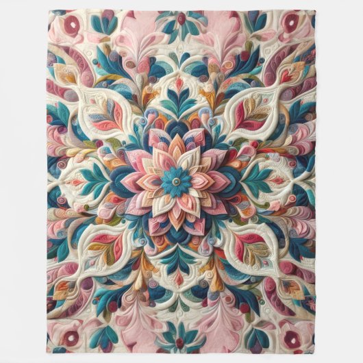 Zusammengestelltes abstraktes Design Fleecedecke (Vorderseite)