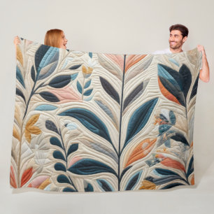 Zusammengestelltes abstraktes Design Fleecedecke