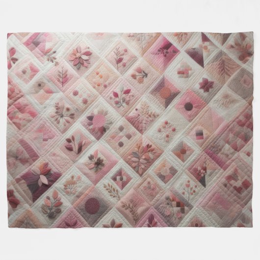 Zusammengestelltes abstraktes Design Fleecedecke (Vorderseite (Horizontal))