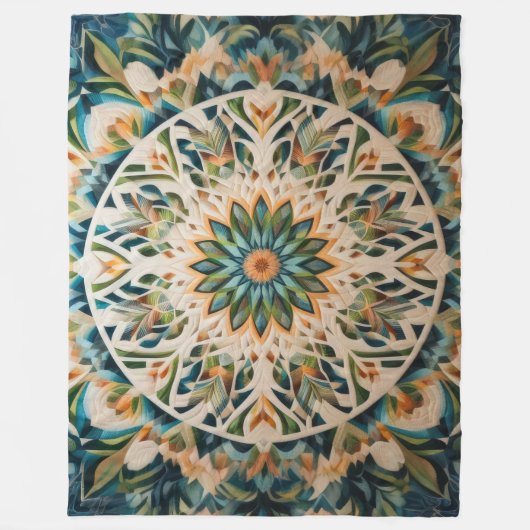 Zusammengestelltes abstraktes Design Fleecedecke (Vorderseite)