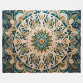 Zusammengestelltes abstraktes Design Fleecedecke (Vorderseite (Horizontal))