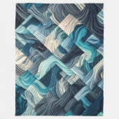 Zusammengestelltes abstraktes Design Fleecedecke (Vorderseite)