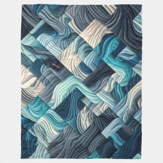 Zusammengestelltes abstraktes Design Fleecedecke (Vorderseite)