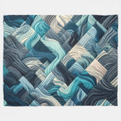 Zusammengestelltes abstraktes Design Fleecedecke (Vorderseite (Horizontal))